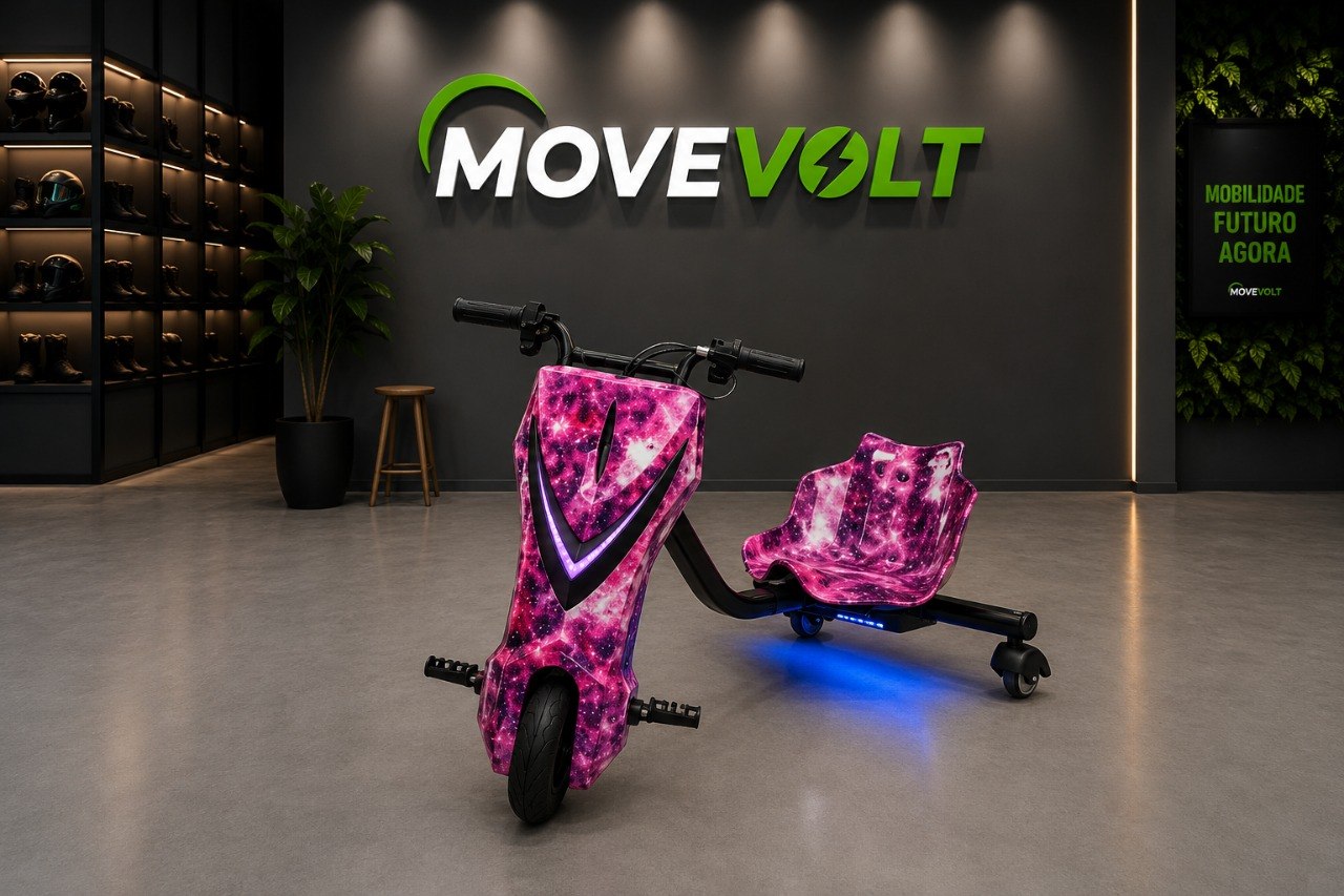 Triciclo elétrico galaxy pink